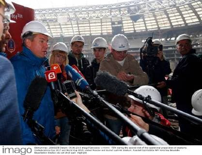 FIFA during the second visit of the operational preparation of stadiums Confederations Cup 2017 and World Cup 2018, visited Moscow and toured Luzhniki stadium.
