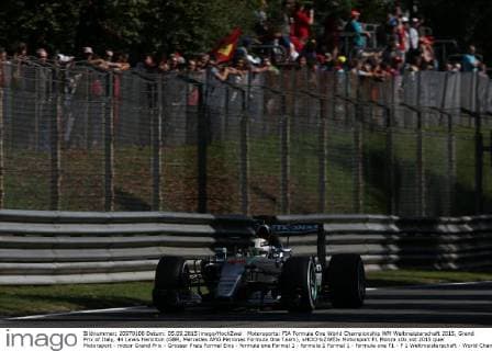 Motorsports: FIA Formula One World Championship WM Weltmeisterschaft 2015, Grand Prix of Italy, 44 Lewis Hamilton (GBR, Mercedes AMG Petronas Formula One Team), xHOCHxZWEIx