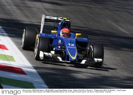 Italian Grand Prix, Monza 3 - 6 September 2015 05.09.2015 - Free Practice 3, Felipe Nasr (BRA) Sauber C34 