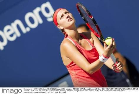 TENNIS - WTA Tennis Damen US Open 2015 NEW YORK CITY,NEW YORK,USA,05.SEP.15 - TENNIS - WTA Tour, US Open 2015, Grand Slam, Flushing Meadows. Image shows Petra Kvitova (CZE). GEPAxpictures xMatthiasxHauer