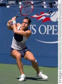 Andrea Petkovic (GER) Tennis - US Open 2015 - Grand Slam ITF ATP Tennis Herren WTA Tennis Damen - Flushing Meadows - New York - New York - USA - 5 September 2015. Juergen Hasenkopf