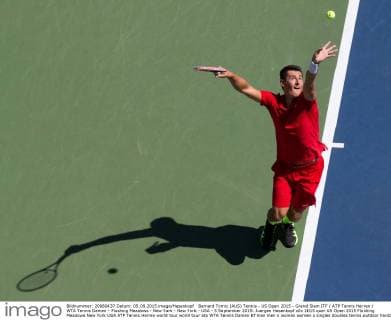 Bernard Tomic (AUS) Tennis - US Open 2015 - Grand Slam ITF ATP Tennis Herren WTA Tennis Damen - Flushing Meadows - New York - New York - USA - 5 September 2015. Juergen Hasenkopf