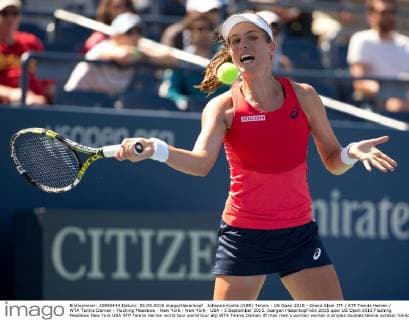 Johanna Konta (GBR) Tennis - US Open 2015 - Grand Slam ITF ATP Tennis Herren WTA Tennis Damen - Flushing Meadows - New York - New York - USA - 5 September 2015. Juergen Hasenkopf