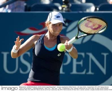 Varvara Lepchenko (USA) Tennis - US Open 2015 - Grand Slam ITF ATP Tennis Herren WTA Tennis Damen - Flushing Meadows - New York - New York - USA - 5 September 2015. Juergen Hasenkopf