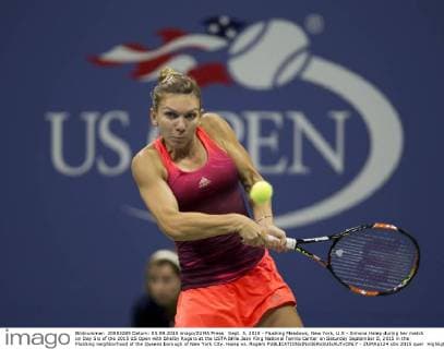 Sept. 5, 2015 - Flushing Meadows, New York, U.S - Simona Halep during her match on Day Six of the 2015 US Open with Shelby Rogers at the USTA Billie Jean King National Tennis Center on Saturday September 5, 2015 in the Flushing neighborhood of the Queens borough of New York City. Halep vs. Rogers - ZUMAp124