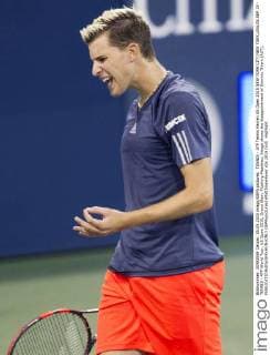 TENNIS - ATP Tennis Herren US Open 2015 NEW YORK CITY,NEW YORK,USA,05.SEP.15 - TENNIS - ATP World Tour, US Open 2015, Grand Slam, Flushing Meadows. Image shows the disappointment of Dominic Thiem (AUT). GEPAxpictures xMatthiasxHauer