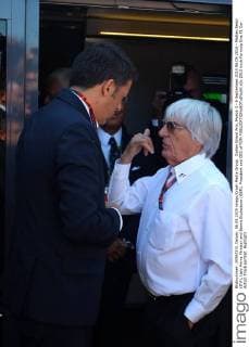 Italian Grand Prix, Monza 3 - 6 September 2015 06.09.2015 - Matteo Renzi (ITA), Italy Prime Minister and Bernie Ecclestone (GBR), President and CEO of FOM 