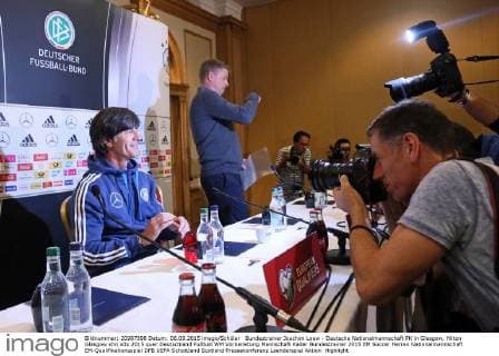 Bundestrainer Joachim Loew - Deutsche Nationalmannschaft PK in Glasgow, Hilton Glasgow