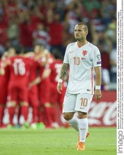 Aktuell Fußball, EM Quali, Niederlande verlieren in der Türkei Wesley Sneijderof Holland during the UEFA EURO EM Europameisterschaft Fussball 2016 qualifying match between Turkey and Netherlands on September 6, 2015 at the Konya B& 252;y& 252;ksehir Torku Arena in Konya, Turkey Turkey v Netherlands UEFA Euro 2016 qualifier 2015 2016 xVIxxIVx 4286495