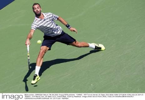 TENNIS - ATP Tennis Herren US Open 2015 NEW YORK CITY,NEW YORK,USA,06.SEP.15 - TENNIS - ATP World Tour, US Open 2015, Grand Slam, Flushing Meadows. Image shows Benoit Paire (FRA). GEPAxpictures xMatthiasxHauer