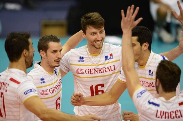 Nicolas Marechal ( France ) VOLLEYBALL Frankreich - Brasilien Nationalteam, Länderspiel - Paris - 06 09 2015 FedericoPestellinix 