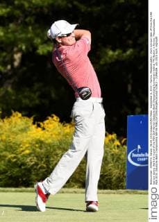 September 6, 2015 - Norton, Massachusetts - Zach Johnson tees off from the 14th tee box during the third round of the PGA Golf Herren Deutsche Bank Championship tournament held at TPC Boston in Norton, Massachusetts. PGA 2015: Deutsche Bank Championship SEP 06 - ZUMAc04_