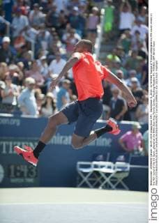 September 6, 2015: Jo-Wilfried Tsonga of France celebrates his 4th round victory in the 4th round of the US Open, played at the Billie Jean King Tennis Center, Flushing Meadow NY. TENNIS: SEP 06 US Open Icon250150906352 EDITORIAL USE ONLY