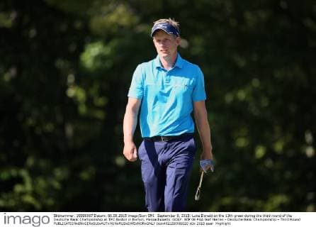 September 6, 2015: Luke Donald on the 13th green during the third round of the Deutsche Bank Championship at TPC Boston in Norton, Massachusetts. GOLF: SEP 06 PGA Golf Herren - Deutsche Bank Championship - Third Round Icon482150906020 EDITORIAL USE ONLY