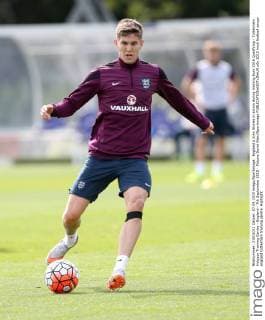 England s John Stones in action during training Euro 2016 Qualifying - Tottenham Hotspur Training Centre - England - 7th September 2015 - Picture David Klein Sportimage EDITORIAL USE ONLY. No use with unauthorised audio, video, data, fixture lists, club league logos or live services. Online in-match use limited to 120 images, no video emulation. No use in betting, games or single club league player publications.