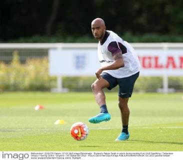 England s Fabian Delph in action during training Euro 2016 Qualifying - Tottenham Hotspur Training Centre - England - 7th September 2015 - Picture David Klein Sportimage EDITORIAL USE ONLY. No use with unauthorised audio, video, data, fixture lists, club league logos or live services. Online in-match use limited to 120 images, no video emulation. No use in betting, games or single club league player publications.
