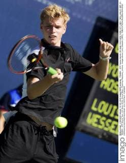 TENNIS - ATP Tennis Herren US Open 2015 NEW YORK CITY,NEW YORK,USA,07.SEP.15 - TENNIS - ATP World Tour, US Open 2015, Grand Slam, Flushing Meadows, juniors. Image shows Louis Wessels (GER). GEPAxpictures xMatthiasxHauer