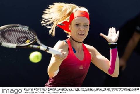 TENNIS - WTA Tennis Damen US Open 2015 NEW YORK CITY,NEW YORK,USA,07.SEP.15 - TENNIS - WTA Tour, US Open 2015, Grand Slam, Flushing Meadows, juniors. Image shows Katharina Hobgarski (GER). GEPAxpictures xMatthiasxHauer