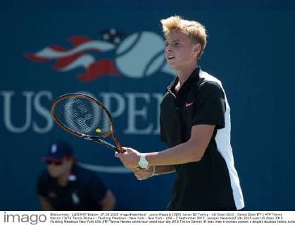 Louis Wessels (GER) Junior BS Tennis - US Open 2015 - Grand Slam ITF ATP Tennis Herren WTA Tennis Damen - Flushing Meadows - New York - New York - USA - 7 September 2015. Juergen Hasenkopf