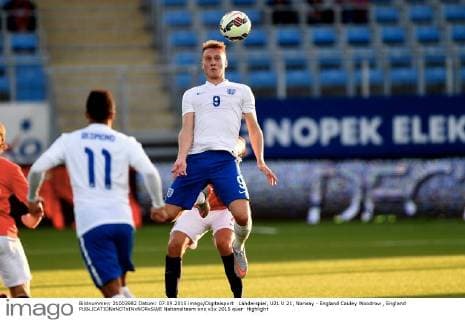 Länderspiel, U21 U 21, Norway - England Cauley Woodrow , England 