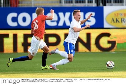 Länderspiel, U21 U 21, Norway - England Cauley Woodrow , England 
