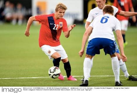 Länderspiel, U21 U 21, Norway - England Martin Ödegaard , Norge og Real Madrid Martin Odegaard 