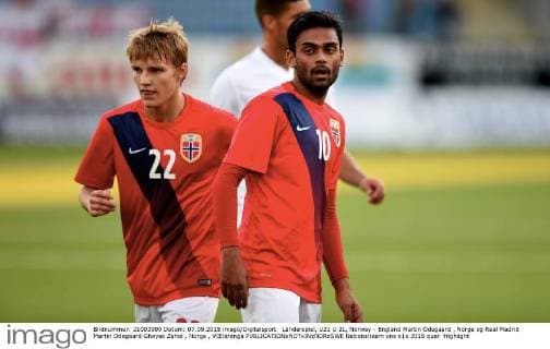 Länderspiel, U21 U 21, Norway - England Martin Ödegaard , Norge og Real Madrid Martin Odegaard Ghayas Zahid , Norge , VŒlerenga 