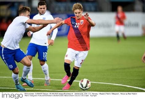 Länderspiel, U21 U 21, Norway - England Martin Ödegaard , Norge og Real Madrid Martin Odegaard 