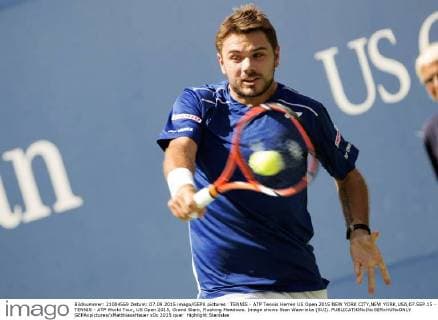 TENNIS - ATP Tennis Herren US Open 2015 NEW YORK CITY,NEW YORK,USA,07.SEP.15 - TENNIS - ATP World Tour, US Open 2015, Grand Slam, Flushing Meadows. Image shows Stan Wawrinka (SUI). GEPAxpictures xMatthiasxHauer