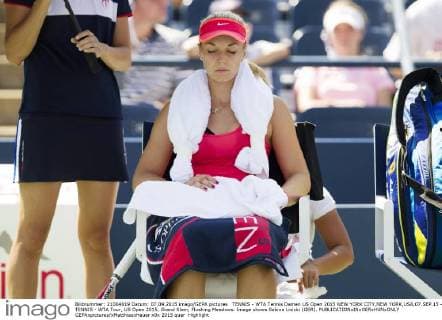 TENNIS - WTA Tennis Damen US Open 2015 NEW YORK CITY,NEW YORK,USA,07.SEP.15 - TENNIS - WTA Tour, US Open 2015, Grand Slam, Flushing Meadows. Image shows Sabine Lisicki (GER). GEPAxpictures xMatthiasxHauer