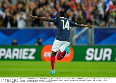 Joie 2eme but Blaise Matuidi (fr) FOOTBALL, Länderspiel, Nationalteam : Frankreich - Serbien - Freundschaftsspiel - Bordeaux - 07 09 2015 ThierryBretonx 