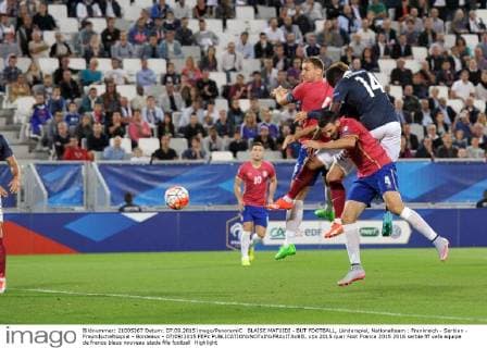 BLAISE MATUIDI - BUT FOOTBALL, Länderspiel, Nationalteam : Frankreich - Serbien - Freundschaftsspiel - Bordeaux - 07 09 2015 FEPx 
