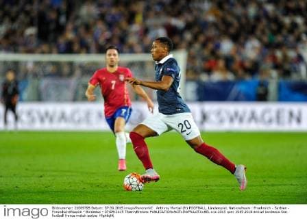 Anthony Martial (fr) FOOTBALL, Länderspiel, Nationalteam : Frankreich - Serbien - Freundschaftsspiel - Bordeaux - 07 09 2015 ThierryBretonx 