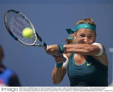 Sept. 7, 2015 - Flushing Meadows, New York, U.S - Victoria Azarenka during her match on Day Eight of the 2015 US Open with Varvara Lepchenko at the USTA Billie Jean King National Tennis Center on Monday September 8, 2015 in the Flushing neighborhood of the Queens borough of New York City. Azarenka vs. Lepchenko - ZUMAp124