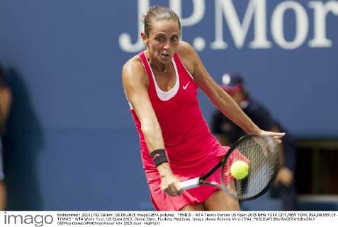 TENNIS - WTA Tennis Damen US Open 2015 NEW YORK CITY,NEW YORK,USA,08.SEP.15 - TENNIS - WTA World Tour, US Open 2015, Grand Slam, Flushing Meadows. Image shows Roberta Vinci (ITA). GEPAxpictures xMatthiasxHauer
