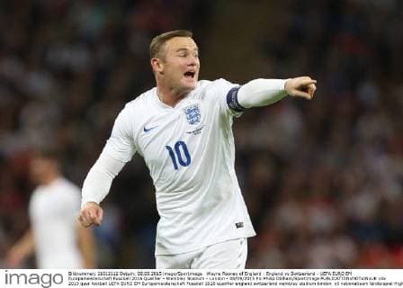 Wayne Rooney of England - England vs Switzerland - UEFA EURO EM Europameisterschaft Fussball 2016 Qualifier - Wembley Stadium - London - 08 09 2015 Pic Philip Oldham SportImage EDITORIAL USE ONLY. No use with unauthorised audio, video, data, fixture lists, club league logos or live services. Online in-match use limited to 120 images, no video emulation. No use in betting, games or single club league player publications.