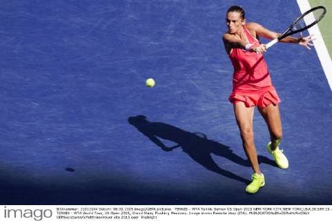 TENNIS - WTA Tennis Damen US Open 2015 NEW YORK CITY,NEW YORK,USA,08.SEP.15 - TENNIS - WTA World Tour, US Open 2015, Grand Slam, Flushing Meadows. Image shows Roberta Vinci (ITA). GEPAxpictures xMatthiasxHauer