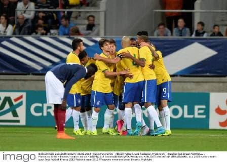 Aktuell Fußball, U21 Testspiel, Frankreich - Brasilien but Bresil FOOTBALL : France vs Bresil - Espoirs - match amical - 08 09 2015 AnthonyBIBARD FEP Panoramic 