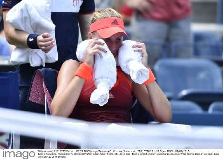 Kristina Mladenovic (FRA) TENNIS : US Open 2015 - 08 09 2015 TennisMagazine Panoramic 