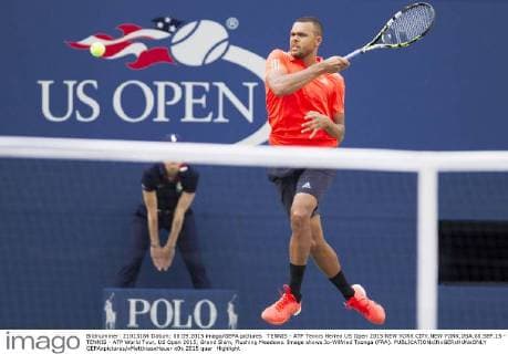 TENNIS - ATP Tennis Herren US Open 2015 NEW YORK CITY,NEW YORK,USA,08.SEP.15 - TENNIS - ATP World Tour, US Open 2015, Grand Slam, Flushing Meadows. Image shows Jo-Wilfried Tsonga (FRA). GEPAxpictures xMatthiasxHauer