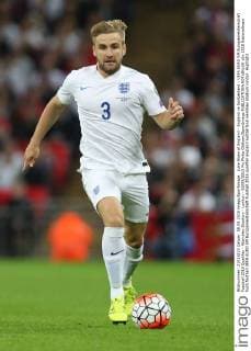 Luke Shaw of England - England vs Switzerland - UEFA EURO EM Europameisterschaft Fussball 2016 Qualifier - Wembley Stadium - London - 08 09 2015 Pic Philip Oldham SportImage EDITORIAL USE ONLY. No use with unauthorised audio, video, data, fixture lists, club league logos or live services. Online in-match use limited to 120 images, no video emulation. No use in betting, games or single club league player publications.