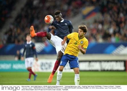 Tiemoue Bakayoko (fra) - Rodrigo Caio (bre) FOOTBALL : France vs Brasil - Football - firendly match - 08 09 2015 AnthonyBIBARD FEP Panoramic 