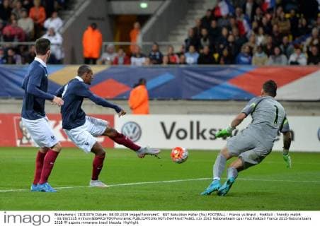 BUT Sebastien Haller (fra) FOOTBALL : France vs Brasil - Football - firendly match - 08 09 2015 AnthonyBIBARD FEP Panoramic 