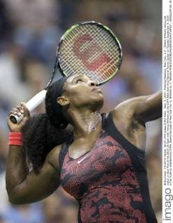 Sept. 8, 2015 - Flushing Meadows, New York, U.S - Serena Williams during her match on Day Nine of the 2015 US Open with Venus Williams at the USTA Billie Jean King National Tennis Center on Tuesday September 8, 2015 in the Flushing neighborhood of the Queens borough of New York City. S. Williams vs. V. Williams - ZUMAp124