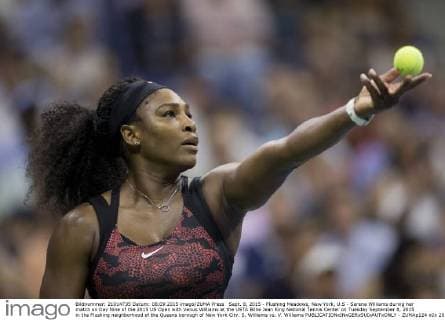 Sept. 8, 2015 - Flushing Meadows, New York, U.S - Serena Williams during her match on Day Nine of the 2015 US Open with Venus Williams at the USTA Billie Jean King National Tennis Center on Tuesday September 8, 2015 in the Flushing neighborhood of the Queens borough of New York City. S. Williams vs. V. Williams - ZUMAp124
