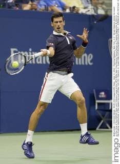 Sept. 8, 2015 - Flushing Meadows, New York, U.S - Novak Djokovic during his match on Day Nine of the 2015 US Open with Feliciano Lopez at the USTA Billie Jean King National Tennis Center on Tuesday September 8, 2015 in the Flushing neighborhood of the Queens borough of New York City. Djokovic vs. Lopez - ZUMAp124