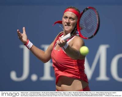 Sept. 9, 2015 - Flushing Meadows, New York, U.S - Petra Kvitova during her match on Day Ten of the 2015 US Open with Flavia Pennetta at the USTA Billie Jean King National Tennis Center on Wednesday September 9, 2015 in the Flushing neighborhood of the Queens borough of New York City. Kvitova vs. Pennetta - ZUMAp124