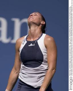 Sept. 9, 2015 - Flushing Meadows, New York, U.S - Flavia Pennetta during her match on Day Ten of the 2015 US Open with Petra Kvitova at the USTA Billie Jean King National Tennis Center on Wednesday September 9, 2015 in the Flushing neighborhood of the Queens borough of New York City. Kvitova vs. Pennetta - ZUMAp124