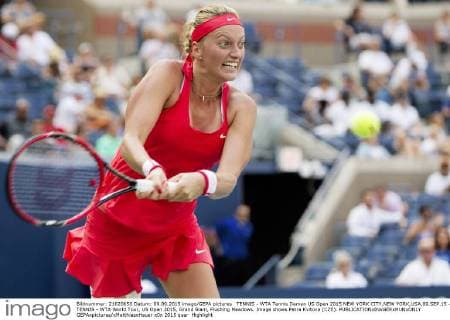 TENNIS - WTA Tennis Damen US Open 2015 NEW YORK CITY,NEW YORK,USA,09.SEP.15 - TENNIS - WTA World Tour, US Open 2015, Grand Slam, Flushing Meadows. Image shows Petra Kvitova (CZE). GEPAxpictures xMatthiasxHauer