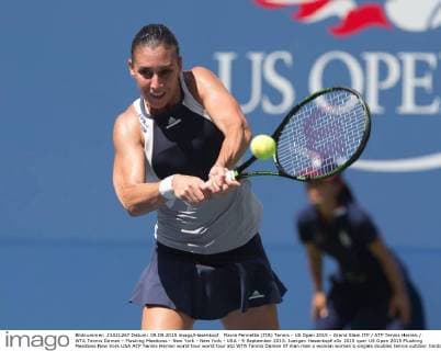 Flavia Pennetta (ITA) Tennis - US Open 2015 - Grand Slam ITF ATP Tennis Herren WTA Tennis Damen - Flushing Meadows - New York - New York - USA - 9 September 2015. Juergen Hasenkopf
